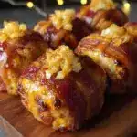 crispy bacon-wrapped hot cross buns - featured image
