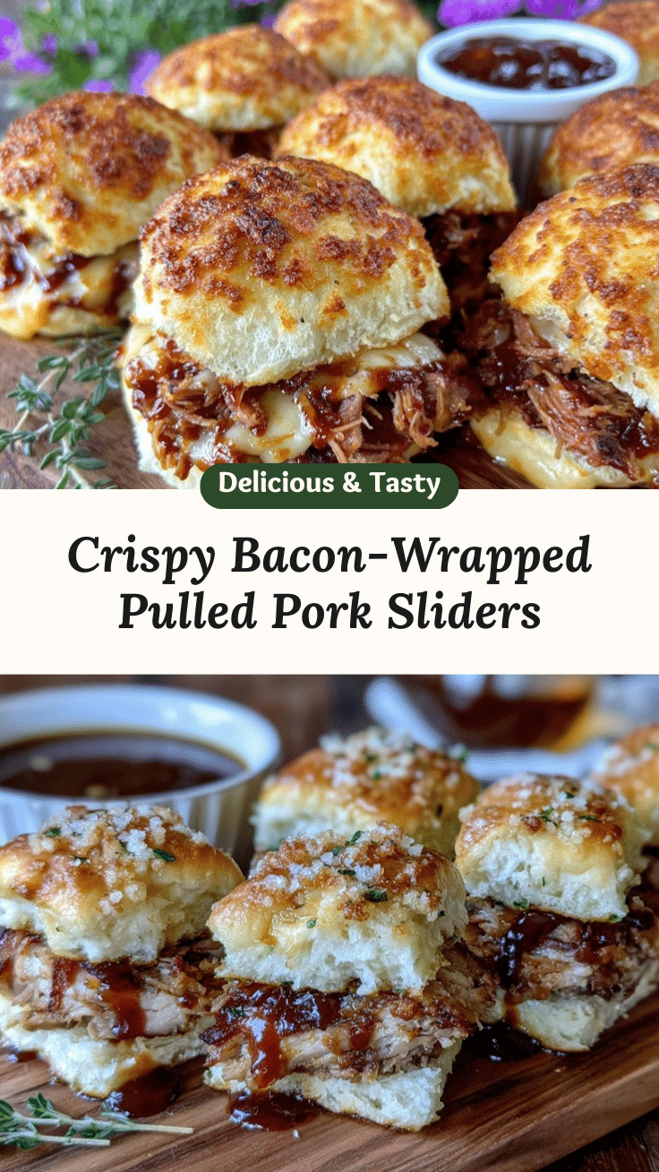 crispy bacon-wrapped pulled pork sliders recipe