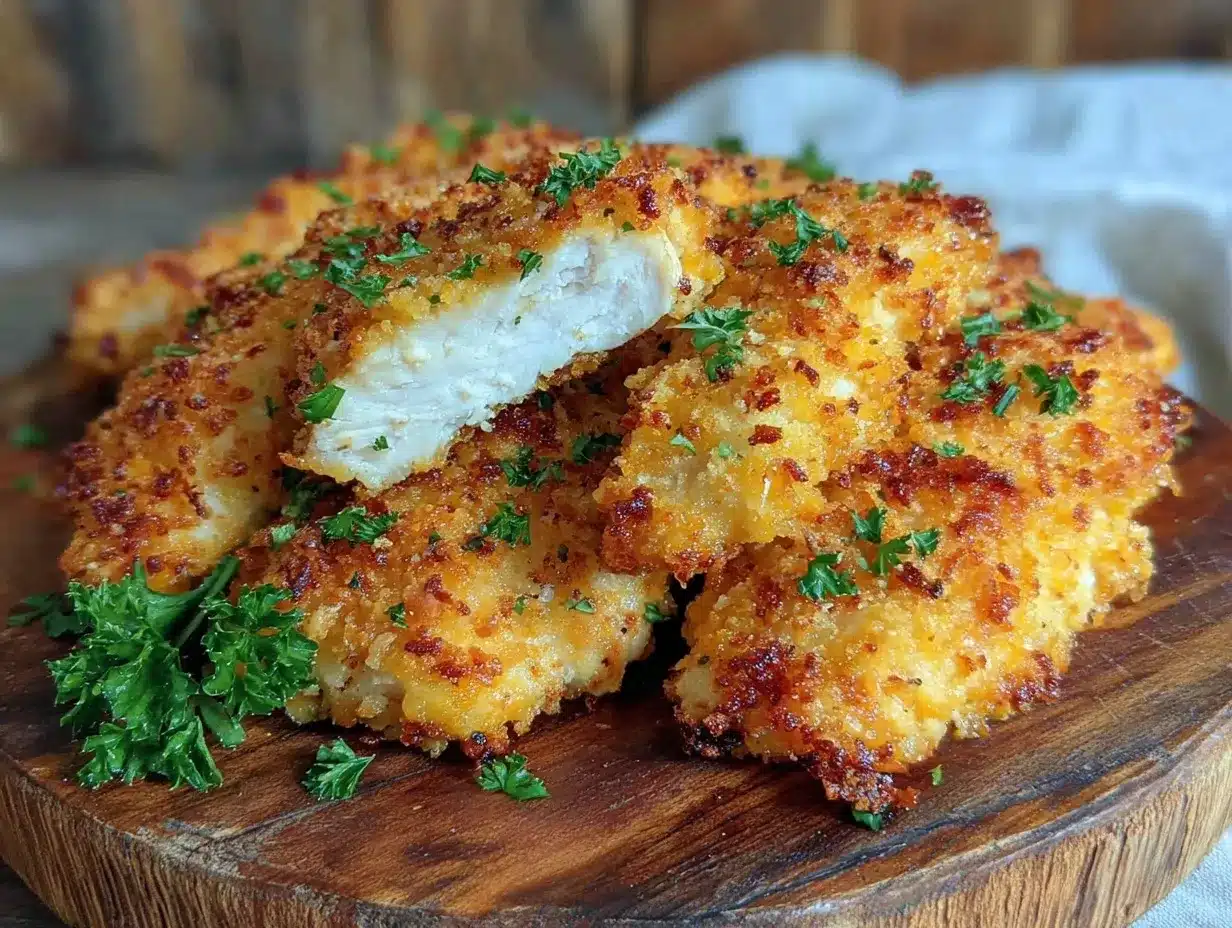 crispy baked parmesan chicken tenders preparation steps