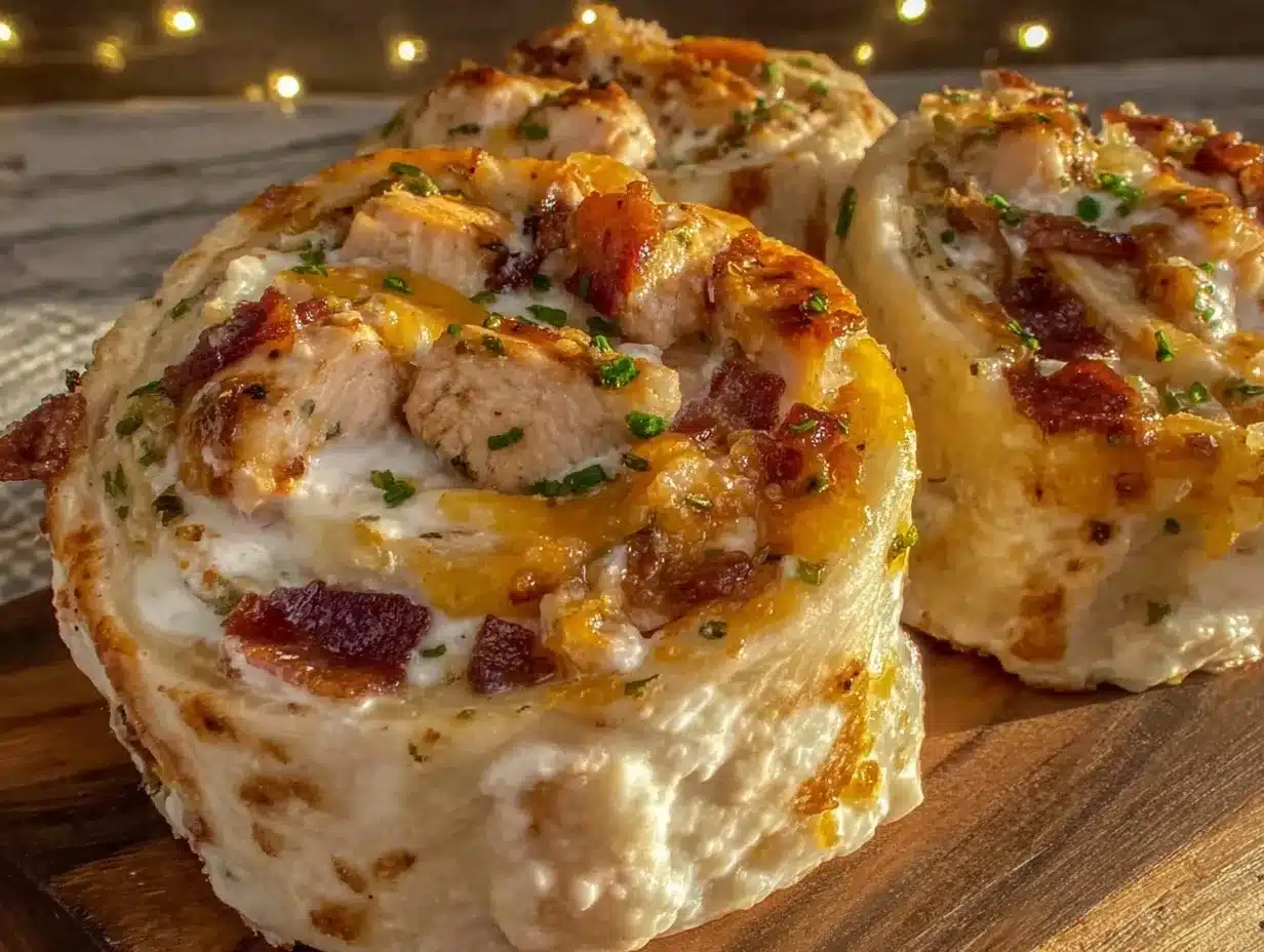 crispy chicken bacon ranch pinwheels preparation steps