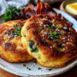 crispy colcannon potato cakes - featured image