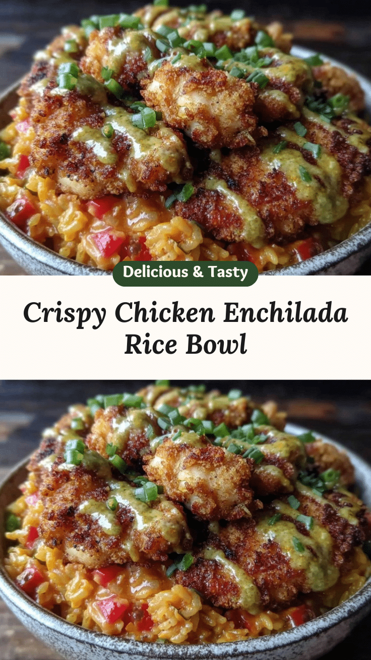 crispy crunchy chicken enchilada rice recipe