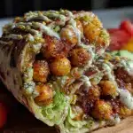 crispy crunchy chickpea shawarma - featured image