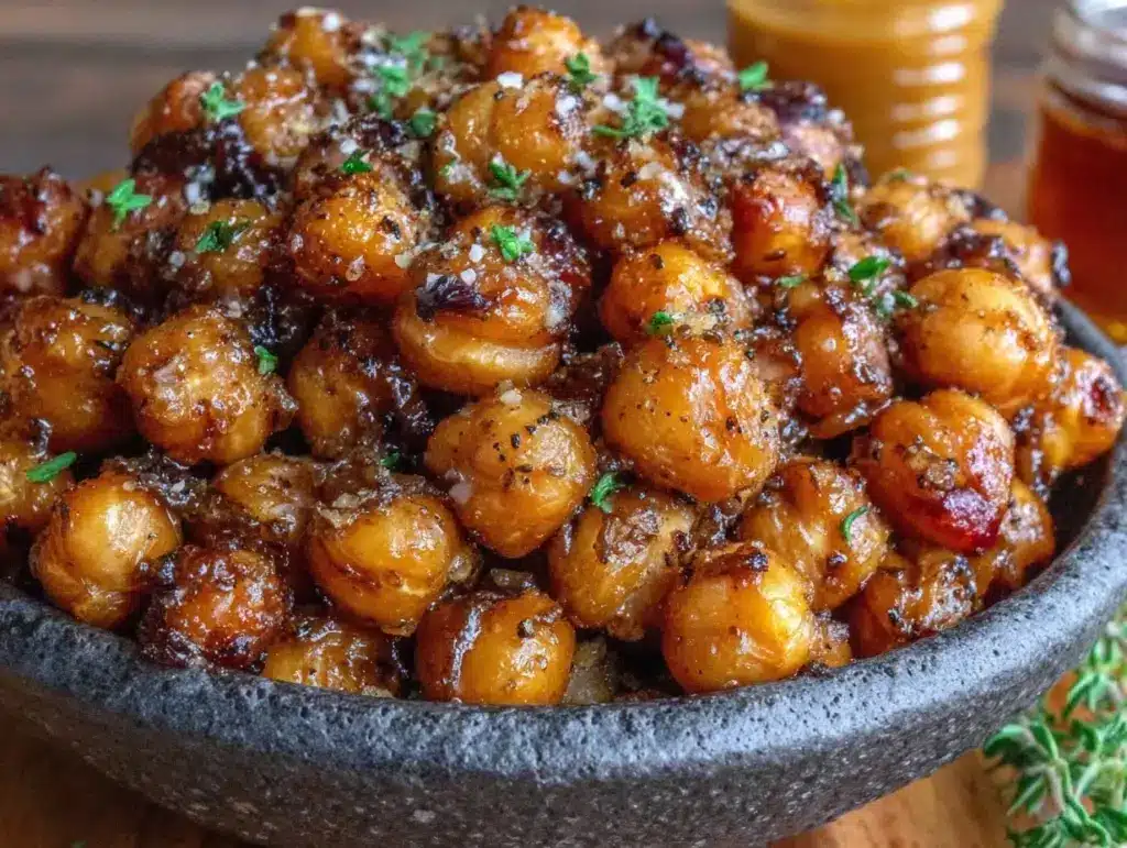 crispy gluten-free chickpeas - featured image