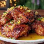 crispy gooey chicken thighs - featured image