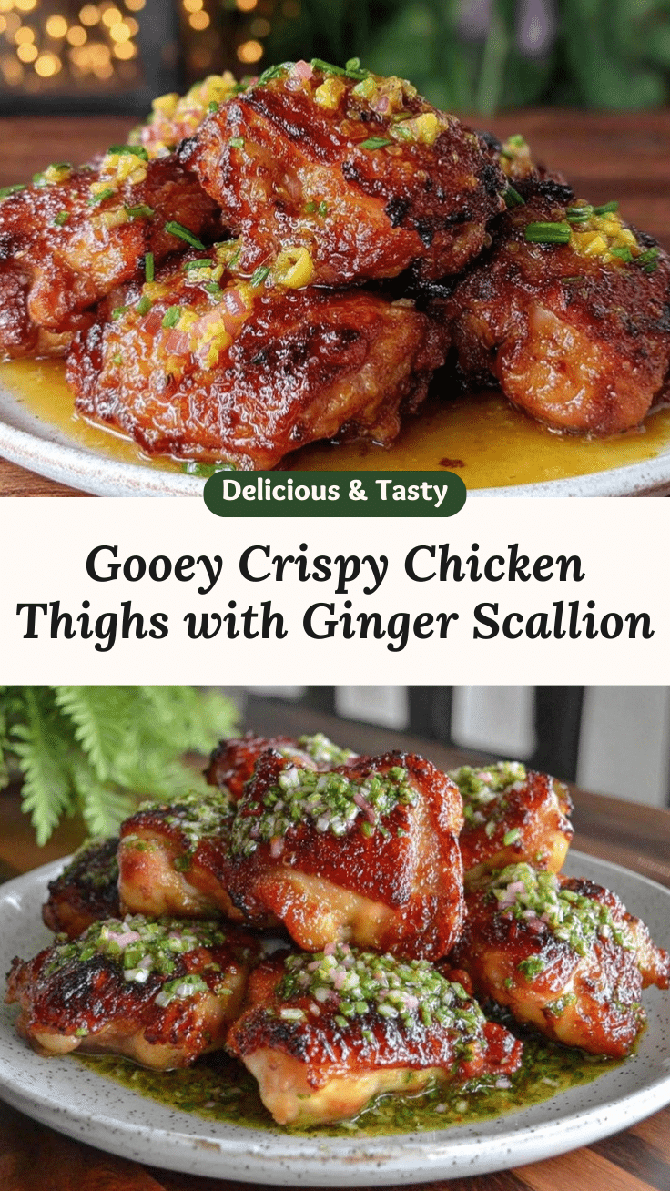crispy gooey chicken thighs recipe
