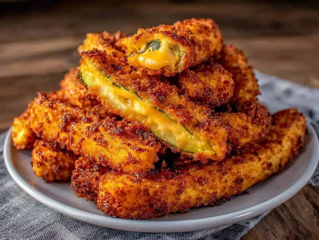 crispy gooey zucchini fries preparation steps