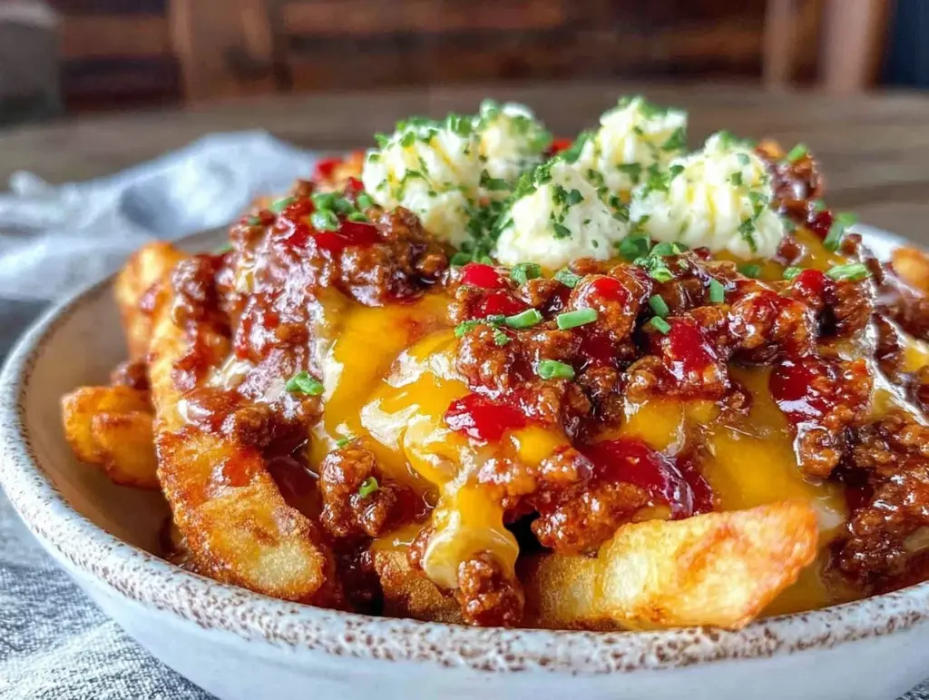 crispy keto chili cheese fries - featured image