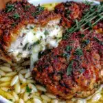 crispy lemon chicken orzo soup - featured image