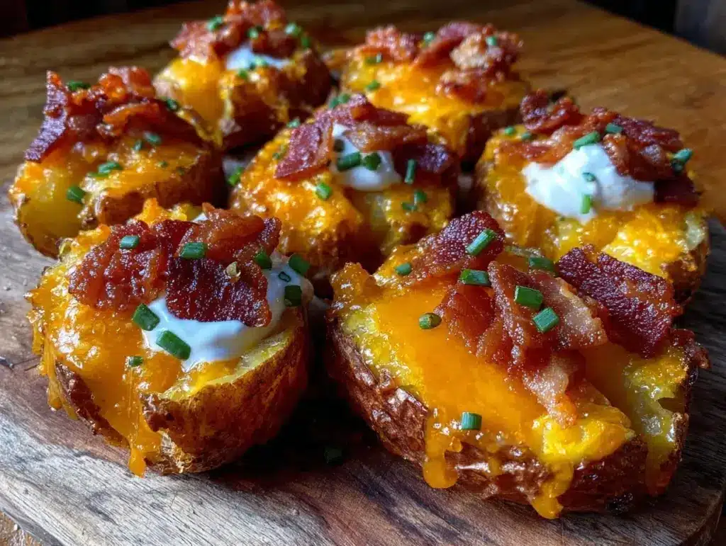 crispy loaded potato skins - featured image