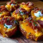 crispy loaded potato skins - featured image