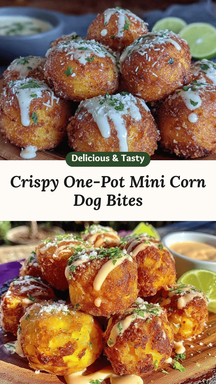 crispy one-pot mini corn dog bites recipe