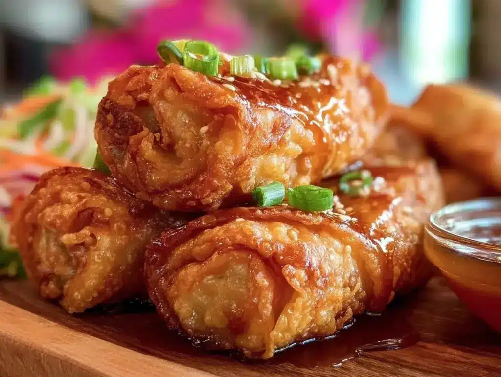 crispy overnight spring rolls - featured image