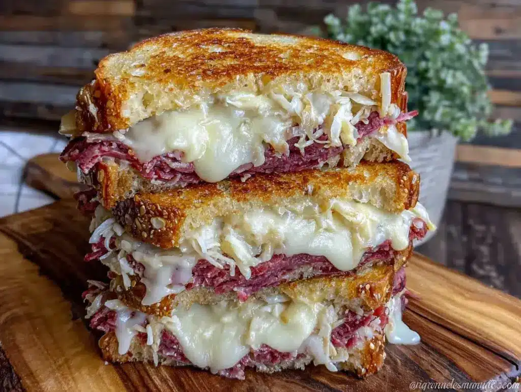 Crispy Reuben Sandwich Sliders - featured image