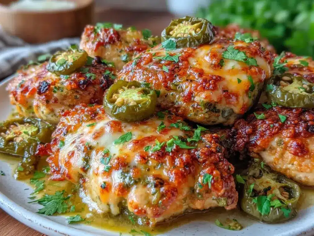 crispy sheet pan salsa verde chicken - featured image