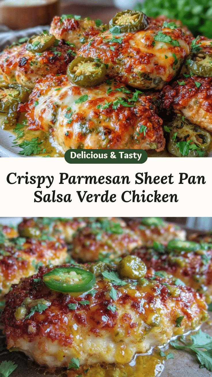 crispy sheet pan salsa verde chicken recipe