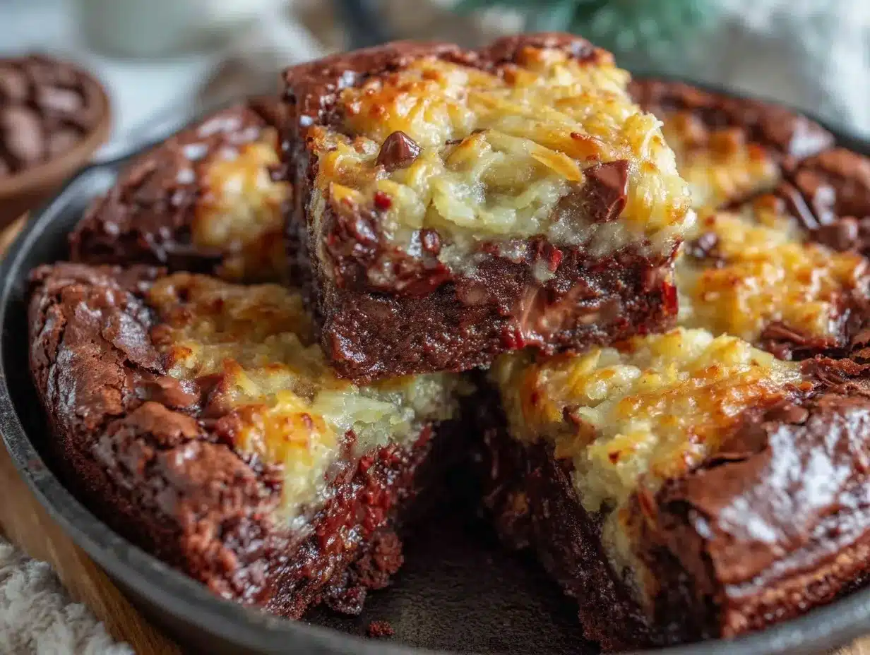 crispy skillet almond flour brownies preparation steps