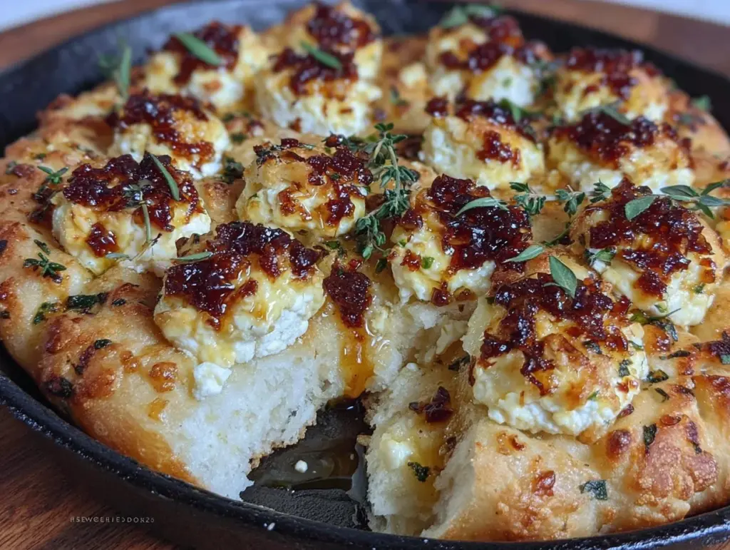 crispy skillet cottage cheese flatbread - featured image