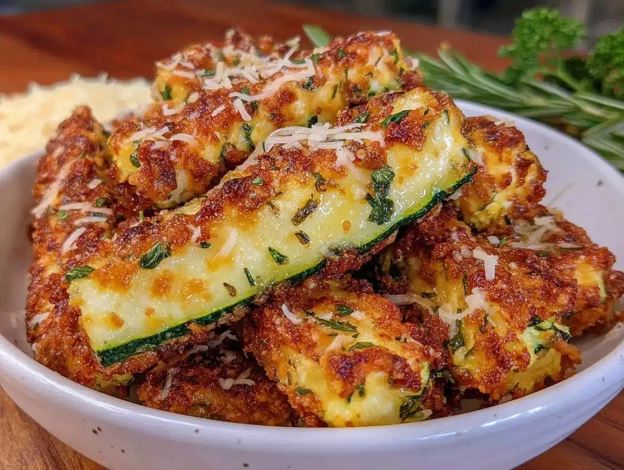 crispy zucchini fries preparation steps
