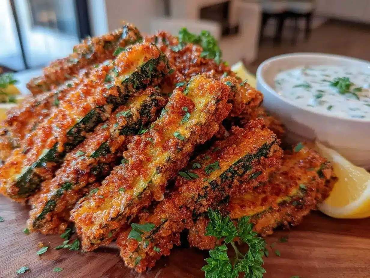 crispy zucchini fries preparation steps