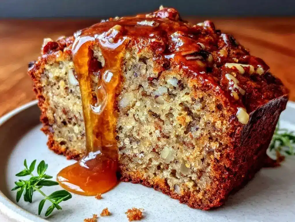 dairy-free banana bread loaf - featured image