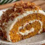 dairy-free carrot cake roll - featured image