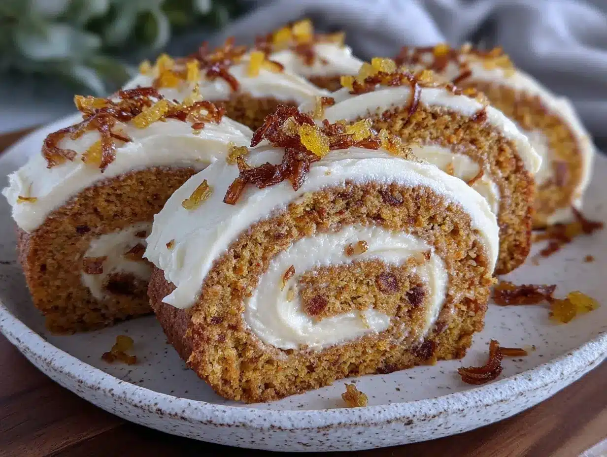 dairy-free carrot cake roll preparation steps