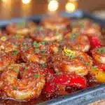easy sheet pan shrimp étouffée - featured image