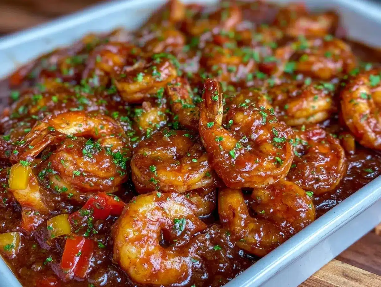 easy sheet pan shrimp étouffée preparation steps
