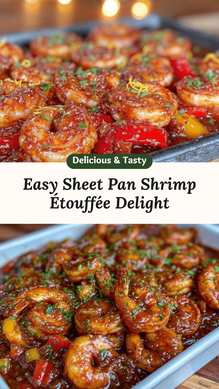 easy sheet pan shrimp étouffée recipe