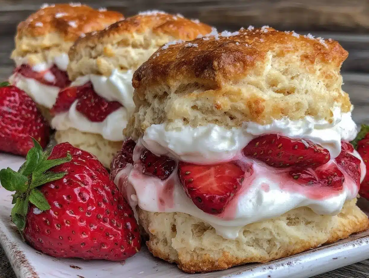 fluffy classic strawberry shortcake preparation steps