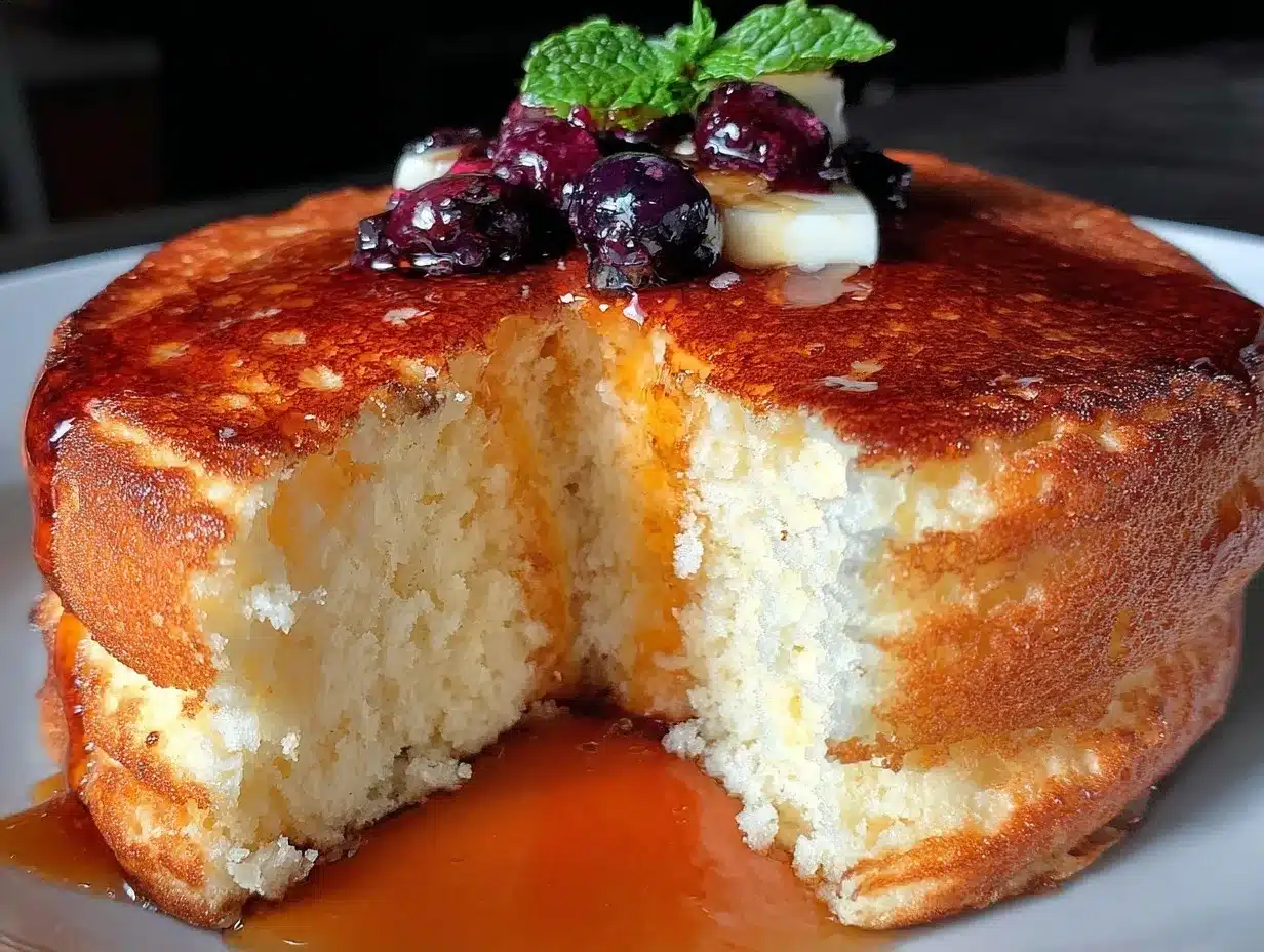 fluffy Japanese pancakes recipe preparation steps