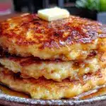 fluffy sourdough discard pancakes - featured image