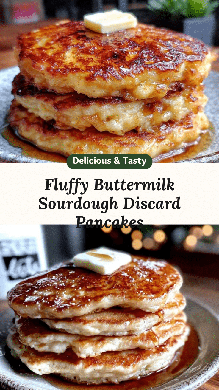fluffy sourdough discard pancakes recipe