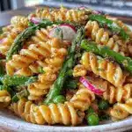 fresh air fryer spring vegetable pasta salad - featured image
