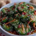 fresh asian cucumber salad - featured image