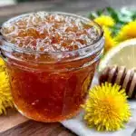 fresh dandelion jelly - featured image