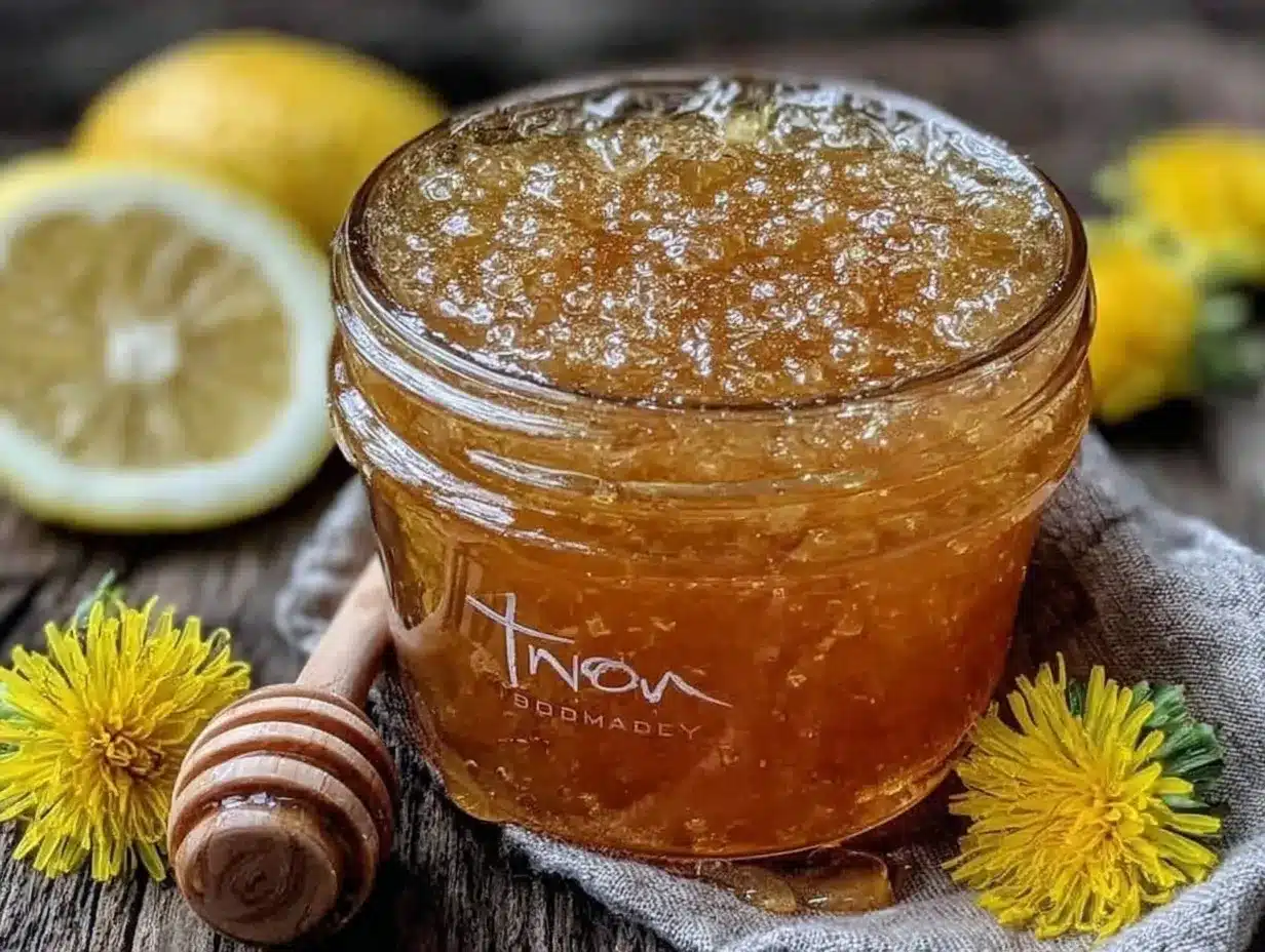 fresh dandelion jelly preparation steps
