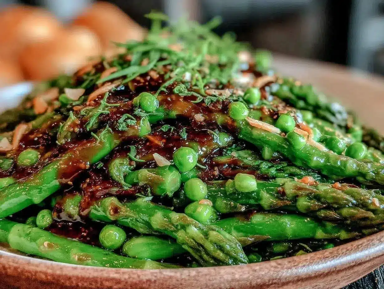 Fresh Gluten-Free Asparagus Pea Salad preparation steps