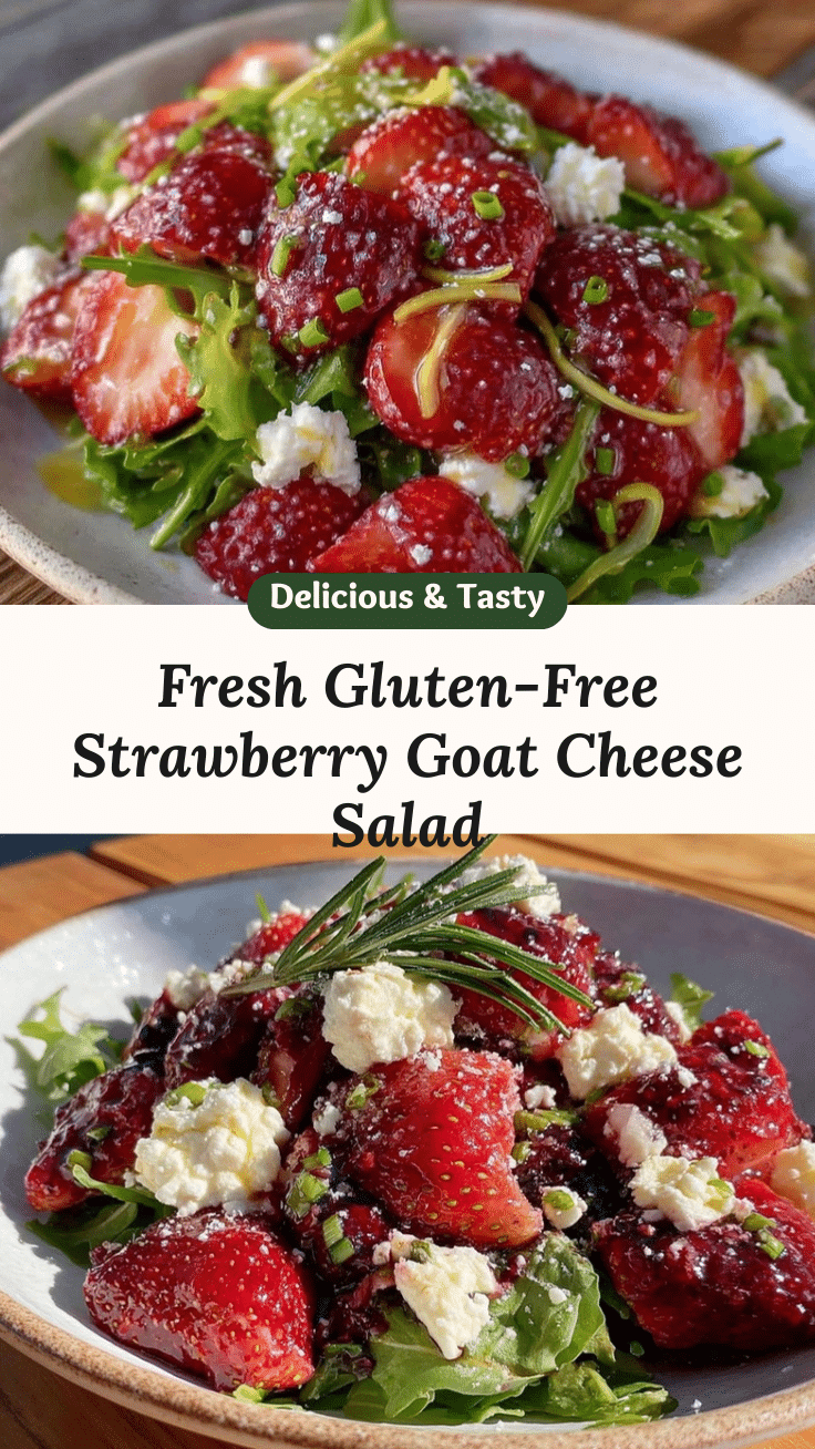 fresh gluten-free strawberry goat cheese salad recipe