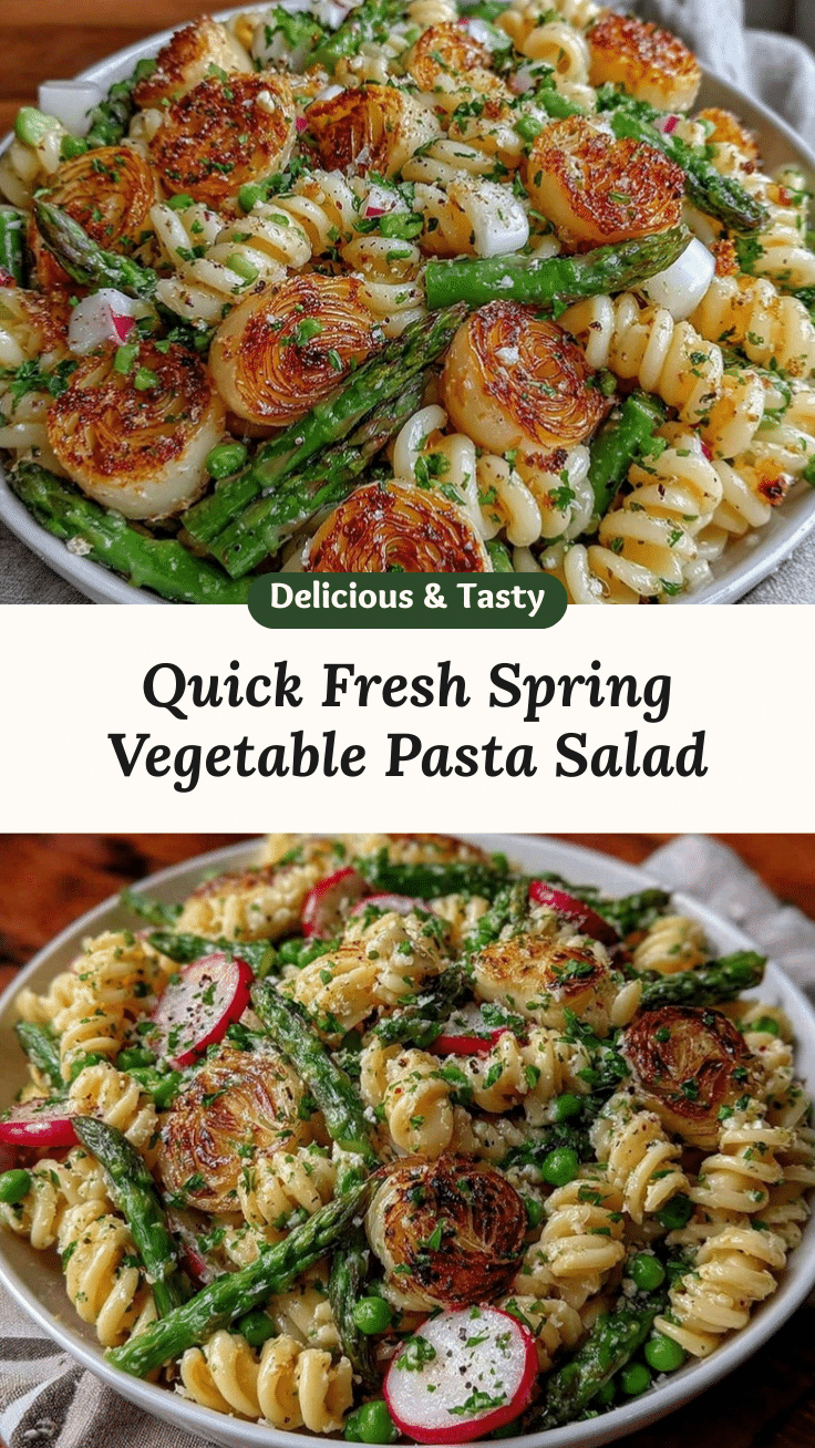fresh spring vegetable pasta salad recipe