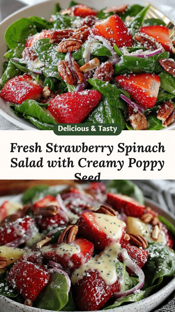 fresh strawberry spinach salad recipe