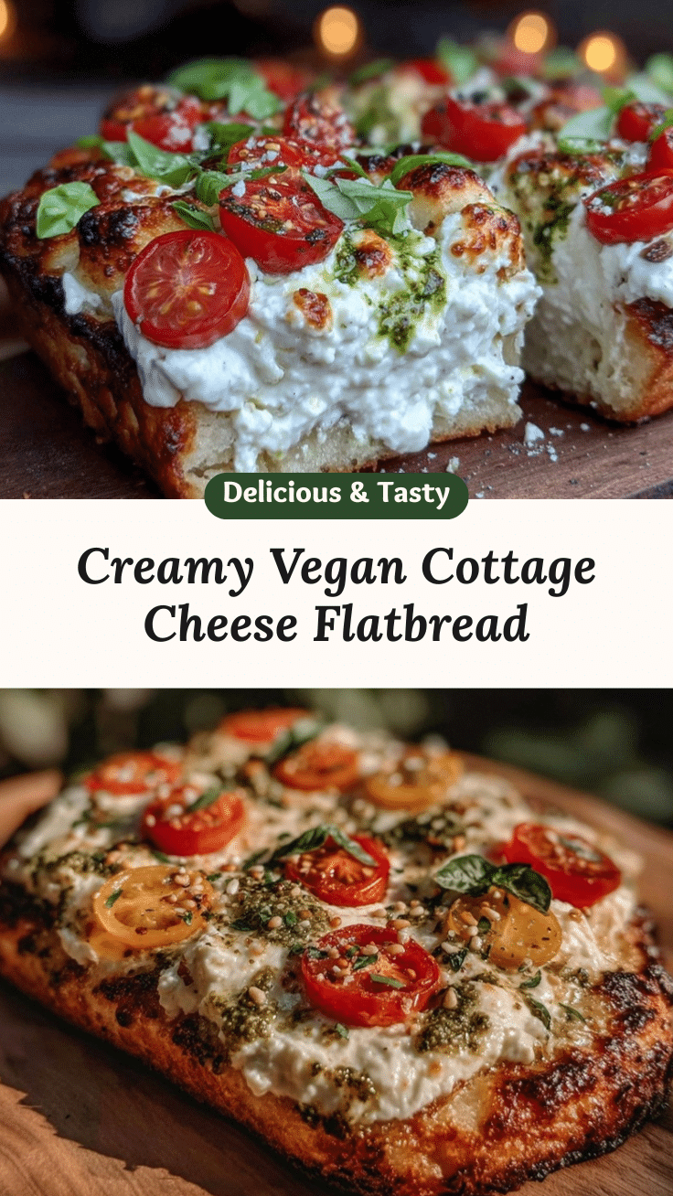 Fresh Vegan Cottage Cheese Flatbread recipe