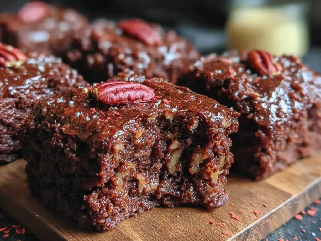 fudgy sheet pan keto brownies - featured image