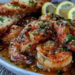 garlic butter shrimp scampi - featured image
