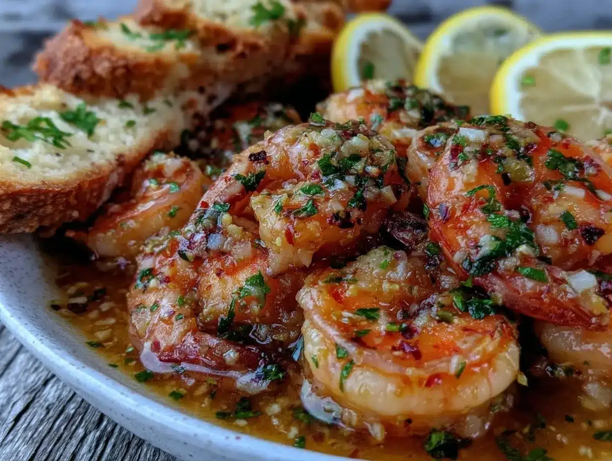 garlic butter shrimp scampi preparation steps