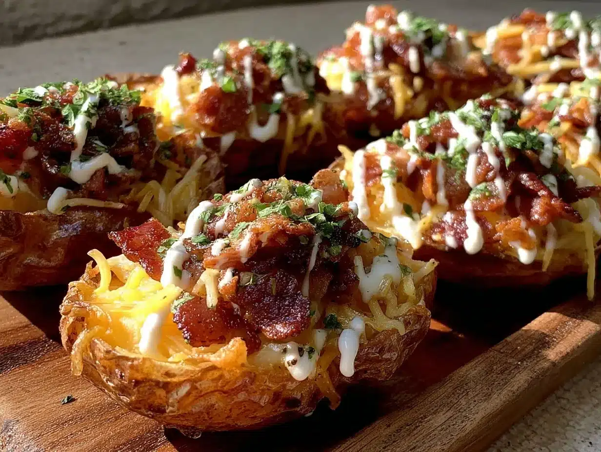 gluten-free bacon ranch potato skins preparation steps