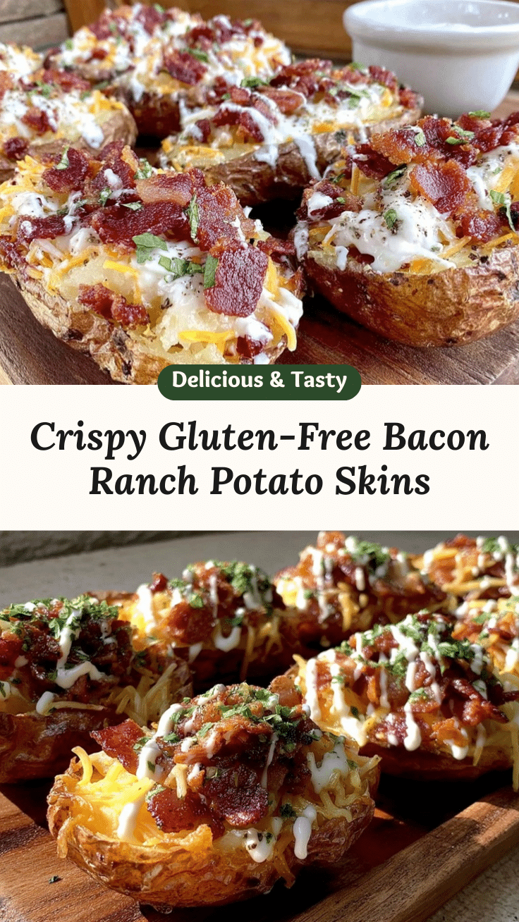 gluten-free bacon ranch potato skins recipe