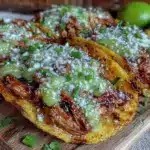 gluten-free shredded chicken tacos - featured image