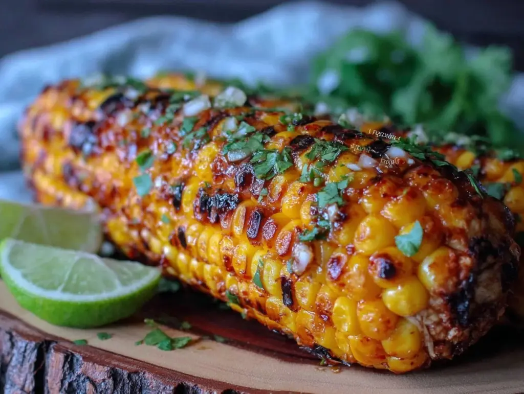 grilled corn on the cob with chili lime butter - featured image